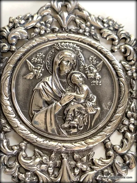 Medalla de cuna en Plata 925º - Imagen 2