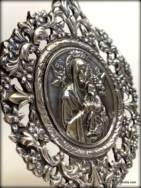 Medalla de cuna en Plata 925º - Imagen 5