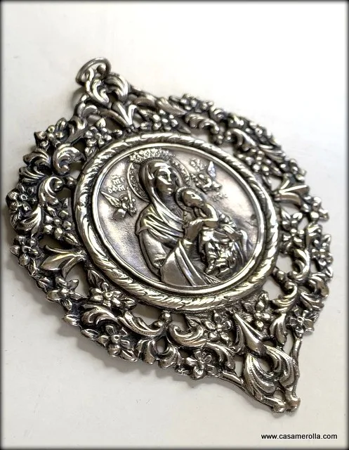 Medalla de cuna en Plata 925º - Imagen 6