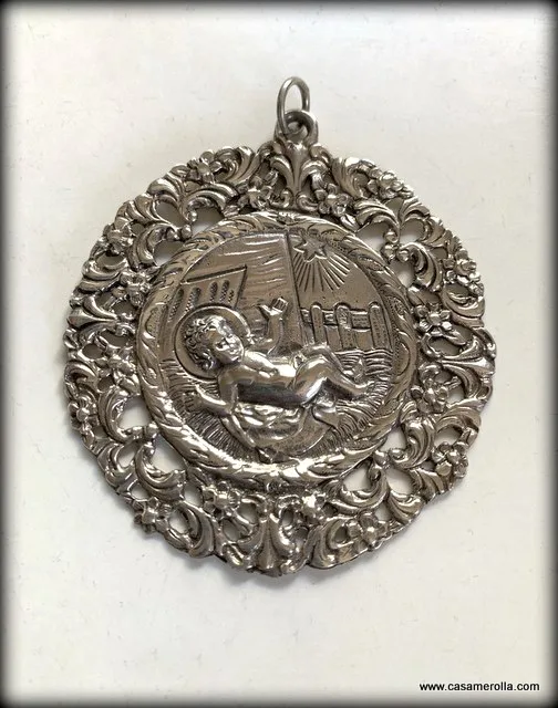 Medalla de cuna en Plata 925º - Imagen 6