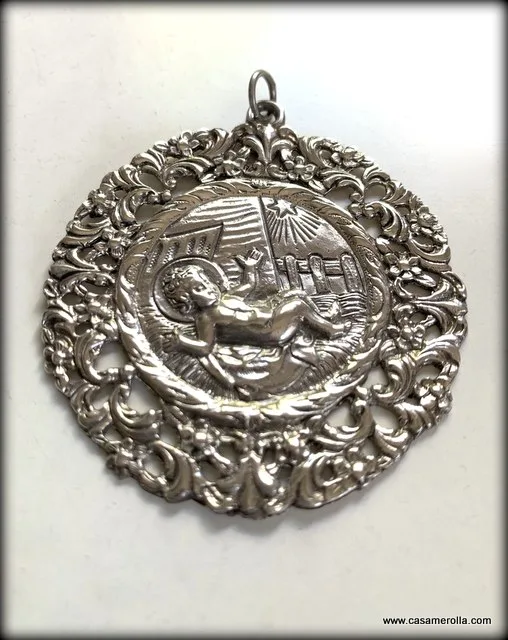 Medalla de cuna en Plata 925º - Imagen 2