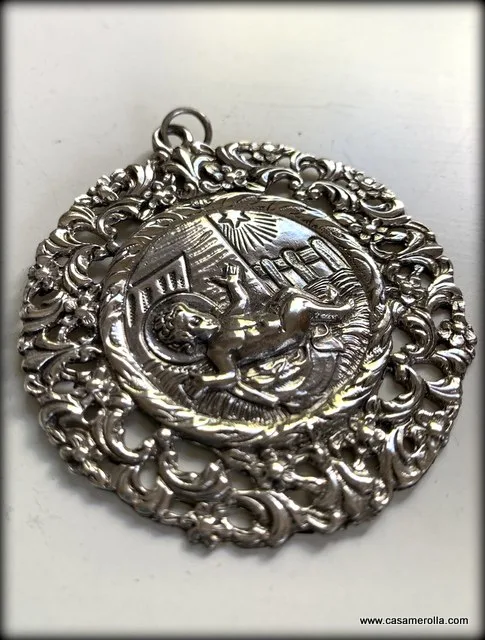 Medalla de cuna en Plata 925º - Imagen 5