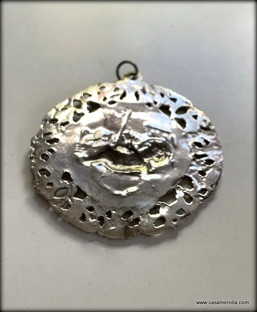 Medalla de cuna en Plata 925º - Imagen 7