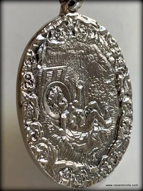 Medalla de cuna en Plata 925º - Imagen 3
