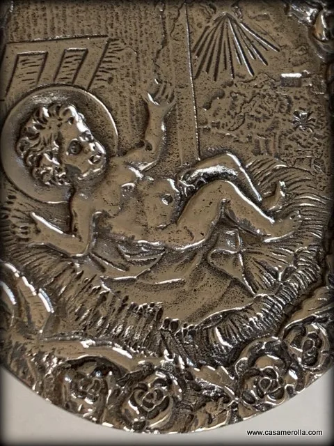 Medalla de cuna en Plata 925º - Imagen 4