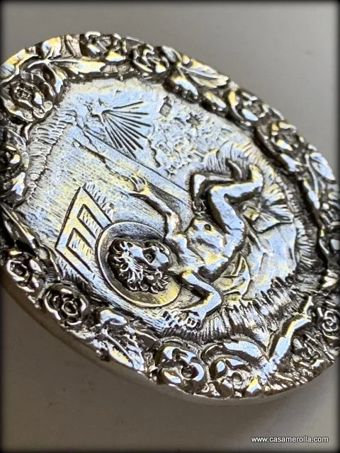 Medalla de cuna en Plata 925º - Imagen 5