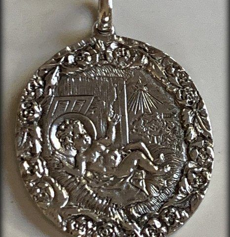 Medalla de cuna en Plata 925º