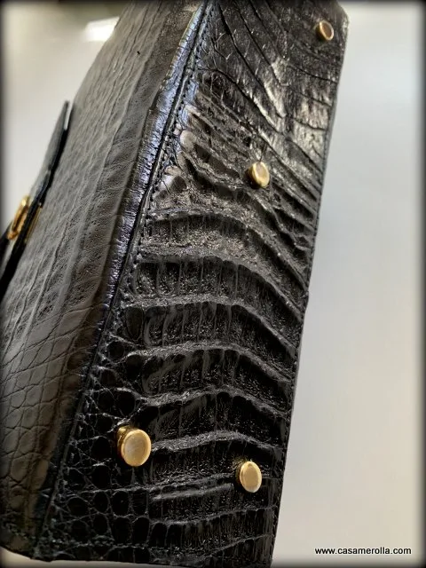 Bolso de autentica piel de cocodrilo - Imagen 8