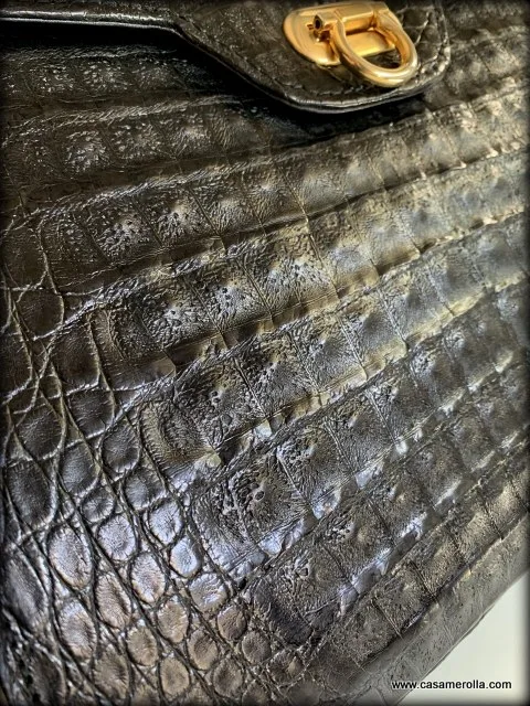 Bolso de autentica piel de cocodrilo - Imagen 3