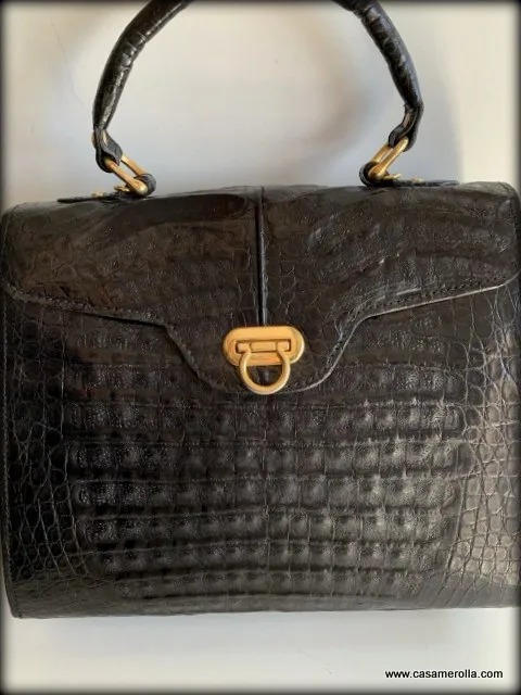 Bolso de autentica piel de cocodrilo - Imagen 11