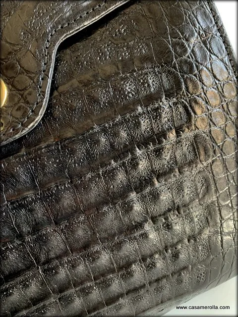Bolso de autentica piel de cocodrilo - Imagen 10